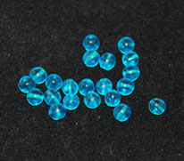 Vintage aqua blue 6mm rounds