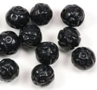 Vintage Black Glass Beads