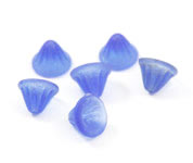 Vintage blue cone beads