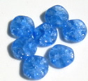 sapphire ruffle beads