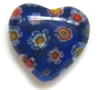 millefiori heart beads