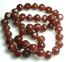 Carnelian faceted beads