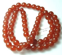 Carnelian round beads