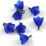 Vintage cobalt blue flowercups