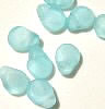 aqua petal beads