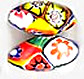 Vintage Millefiori Oval Beads