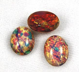 Vintage Opal Glass Oval Cabochons