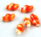 Vintage and antique orange glass beads