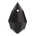 Preciosa Black Crystal Pendant