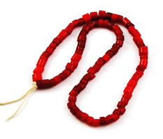 Antique red padre beads trade