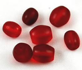 Antique Cranberry Red Translucent Trade Beads African 