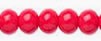 Red round glass beads