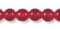 Red round glass beads