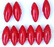 red 2 hole beads