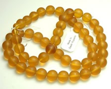 Topaz matte round beads