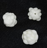 Vintage white berry beads large