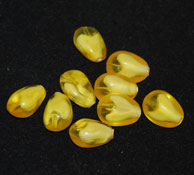 Yellow Givre Lucite Beads 