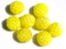 yellow glass beads