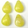 Vintage Yellow Glass  Beads