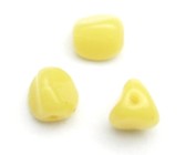 Yellow triangular beads