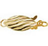 Vintage 14kt yellow gold fish hook clasp