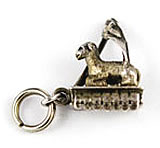 Vintage Agnes Dei Lamb of God Sterling Charm