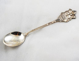 Silver Souvenir Spoon from Victoria, British Colombia in Canada