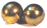 Vintage brass round beads