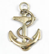 Vintage Sterling Silver Anchor Pendant