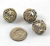 Sterling Silver Bali Round Beads