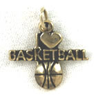 Vintage basketball charm