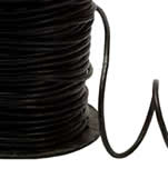 black leather cording