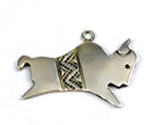 Vintage Native American Buffalo Pendant Sterling