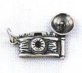 VIntage sterling silver camera charm