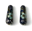 navy cloisonne drops