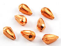 Vintage solid copper tear drop beads