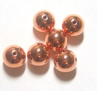 Copper round beads