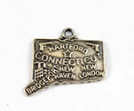 Vintage sterling silver Connecticut state charm