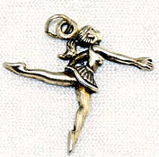 Vintage Ballet Dancer Charm