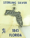 Vintage Florida Sterling Charm