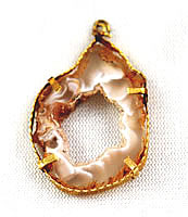 Vintage Geode Crystal Pendant