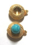 Gold plated bead clasps