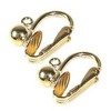 gold clip on earrings