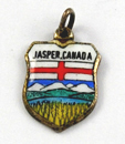 Vintage Jasper Canada Travel Shield Charm