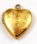 Vintage LaMode gold filled heart locket