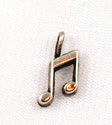 Vintage music note charm