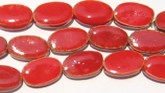 red raku ovals