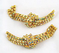 vintage rhinestone shoe clips