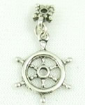 Sterling Ship's Wheel Charm