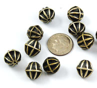 Vintage silver plated acorn beads